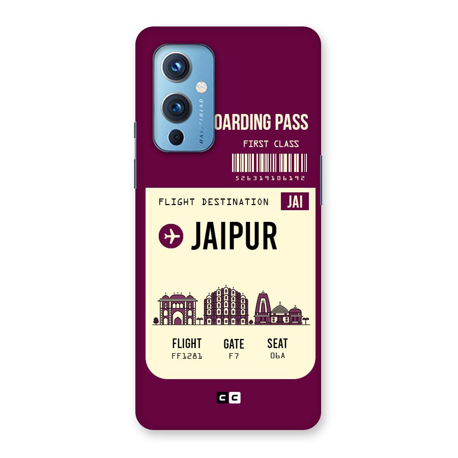 Jaipur Boarding Pass Back Case for OnePlus 9