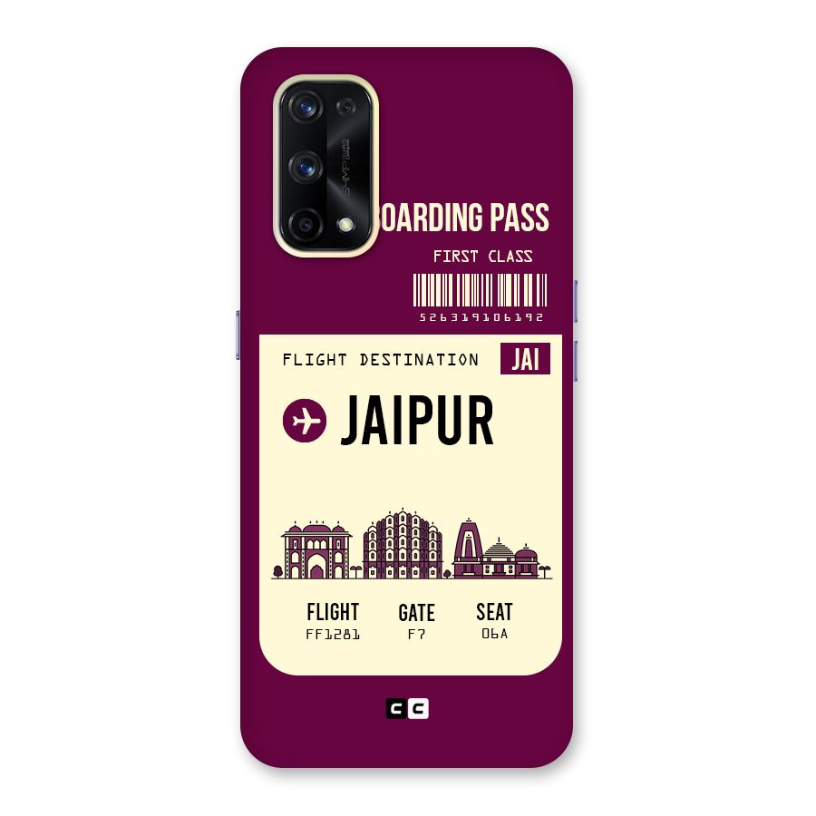 Jaipur Boarding Pass Glass Back Case for Realme X7 Pro