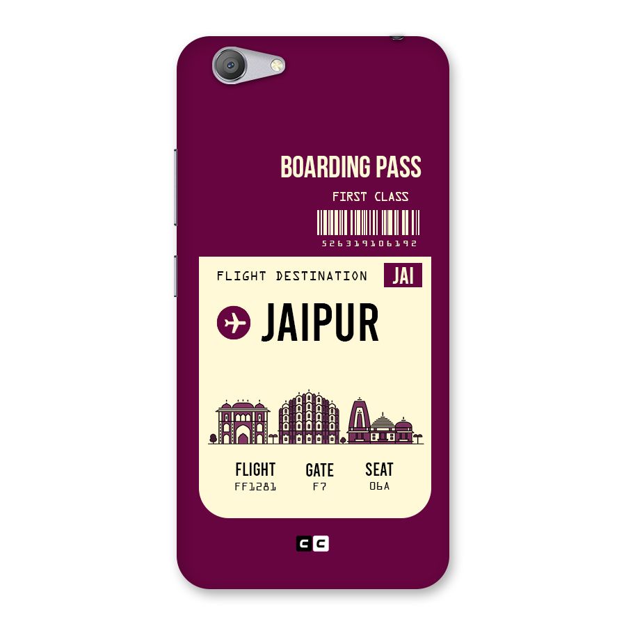 Jaipur Boarding Pass Back Case for Vivo Y53