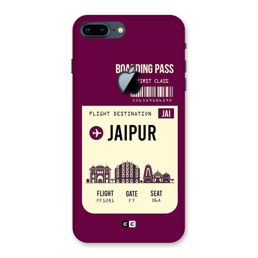 Jaipur Boarding Pass Back Case for iPhone 7 Plus Apple Cut