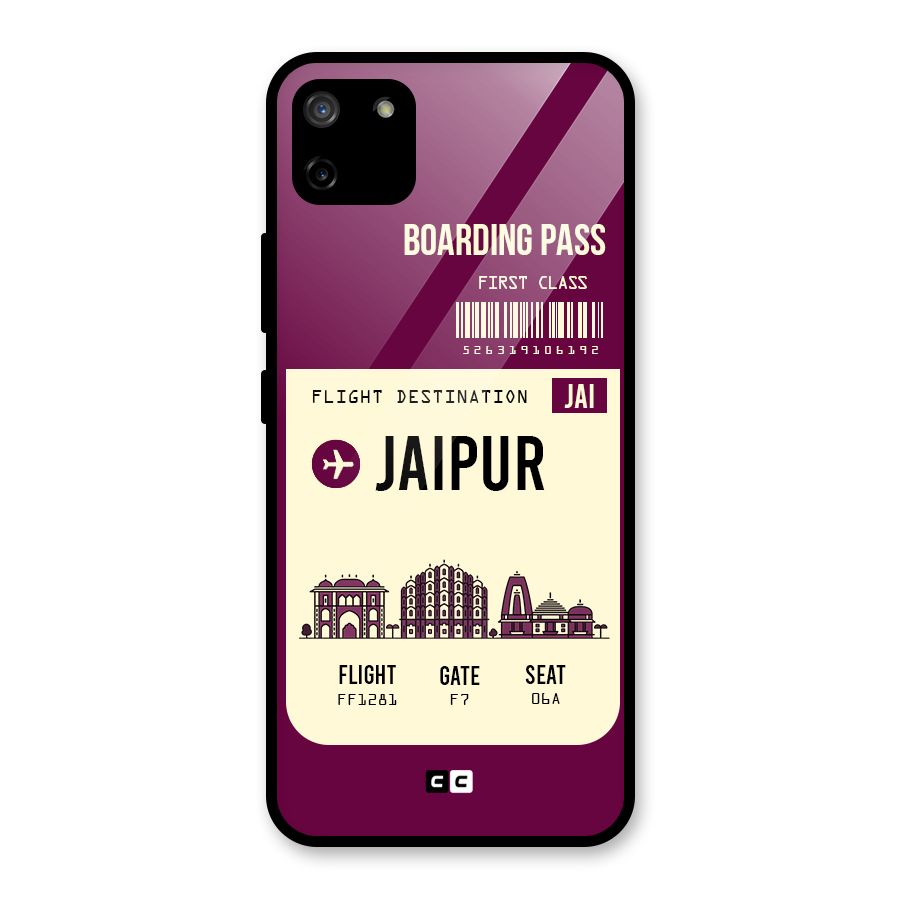 Jaipur Boarding Pass Glass Back Case for Realme C11