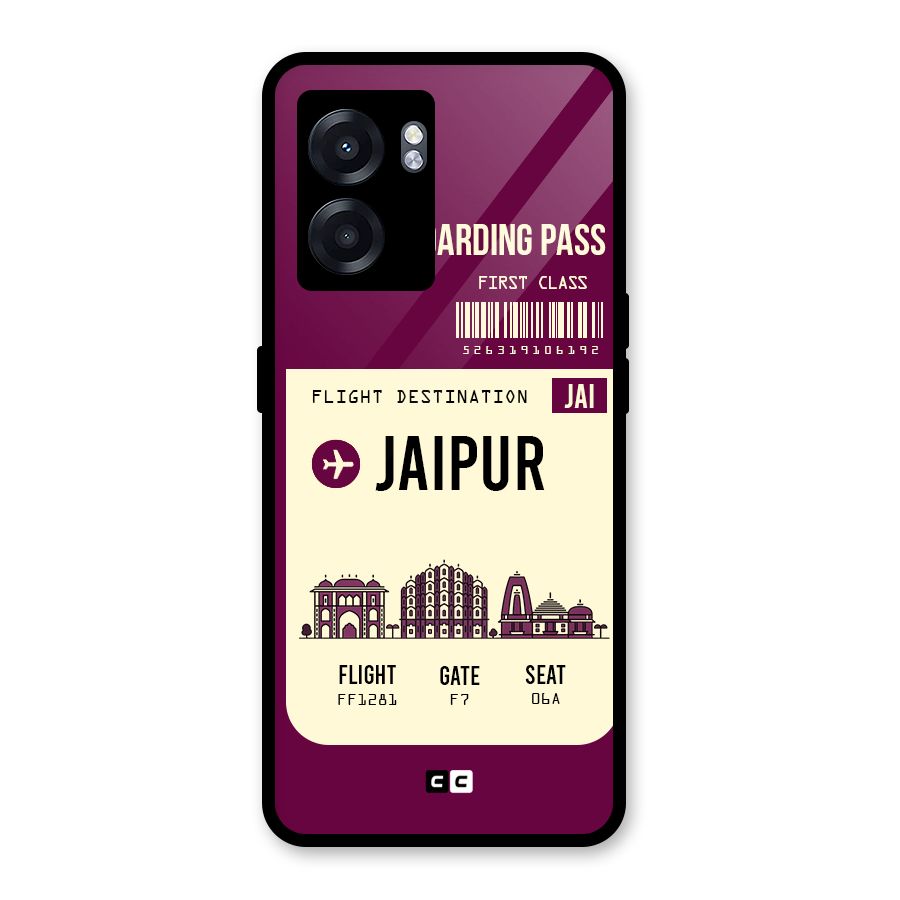 Jaipur Boarding Pass Glass Back Case for Realme Narzo 50 5G