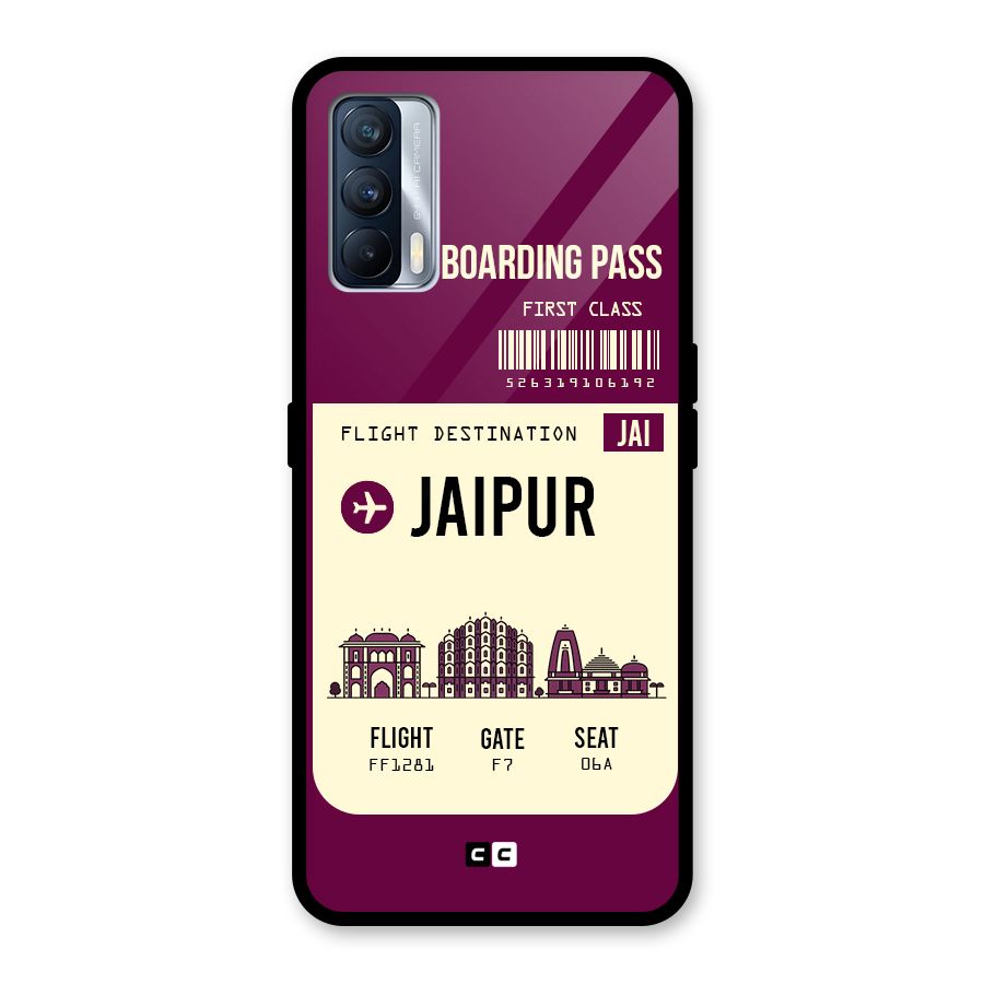 Jaipur Boarding Pass Glass Back Case for Realme X7