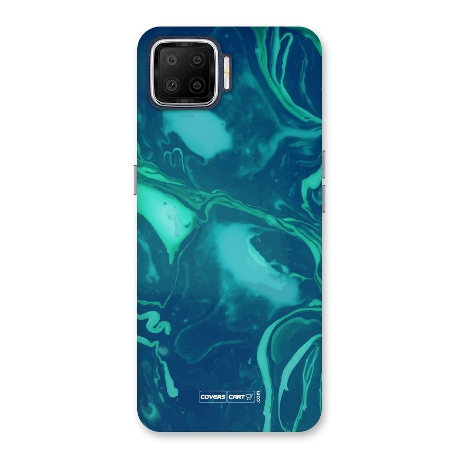 Jazzy Green Marble Texture Back Case for Oppo F17