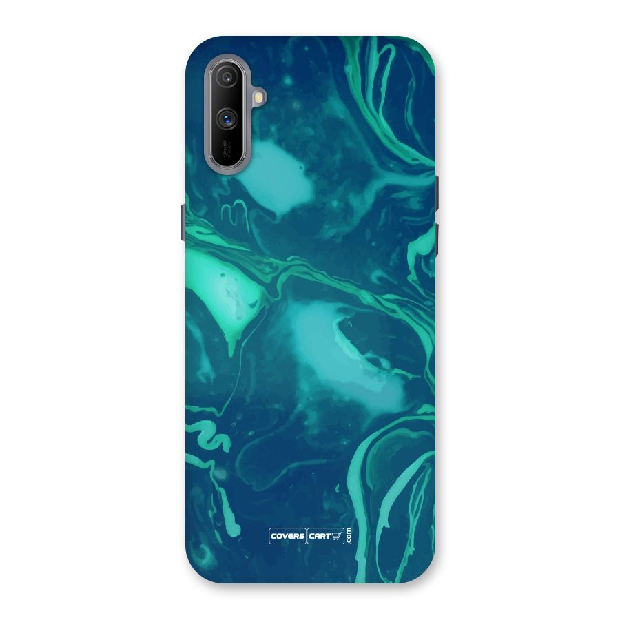 Jazzy Green Marble Texture Back Case for Realme C3
