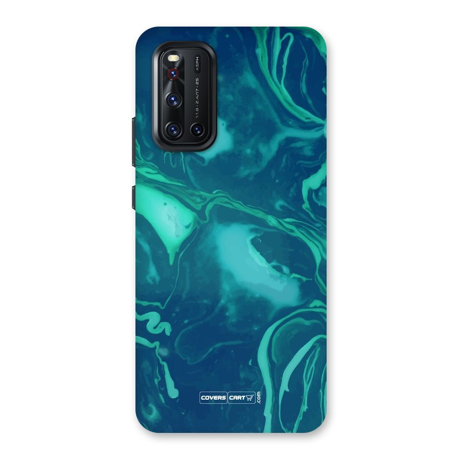 Jazzy Green Marble Texture Back Case for Vivo V19