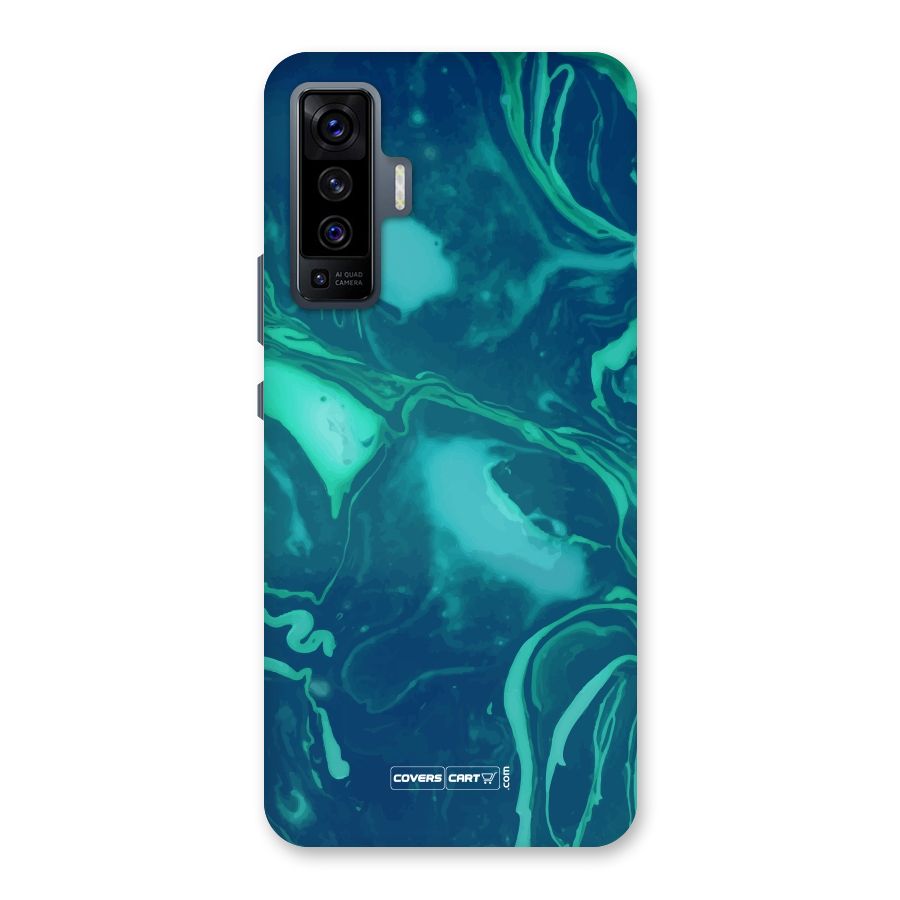Jazzy Green Marble Texture Back Case for Vivo X50