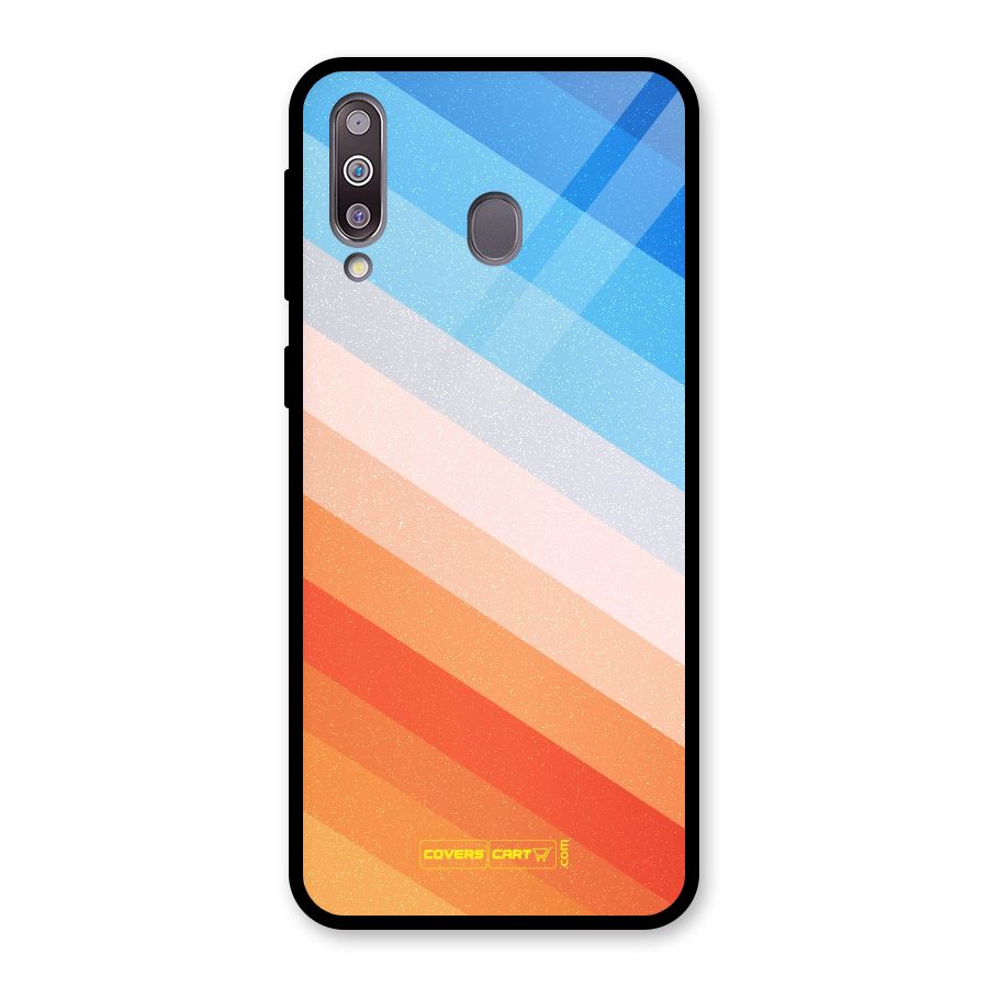 Jazzy Pattern Glass Back Case for Galaxy M30