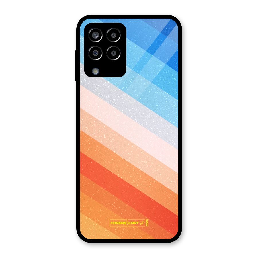 Jazzy Pattern Glass Back Case for Galaxy M33