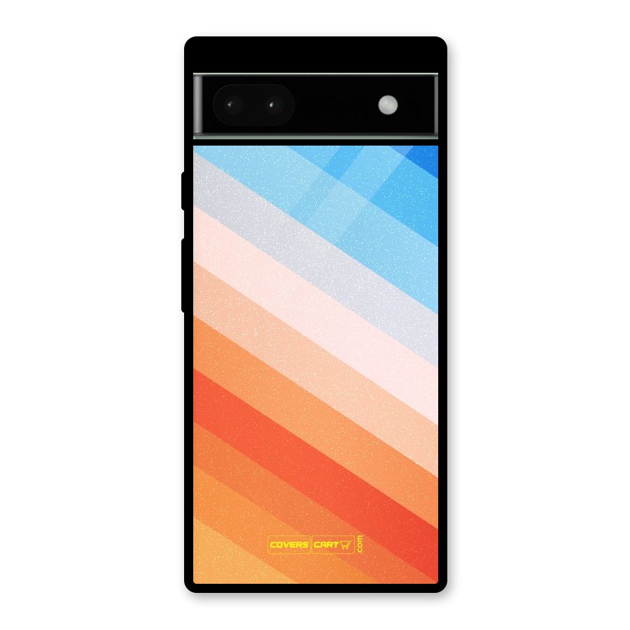 Jazzy Pattern Glass Back Case for Google Pixel 6a