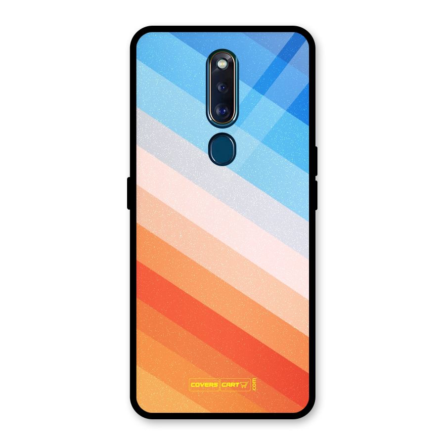 Jazzy Pattern Glass Back Case for Oppo F11 Pro