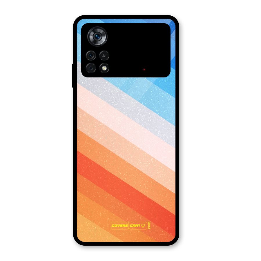 Jazzy Pattern Glass Back Case for Poco X4 Pro 5G