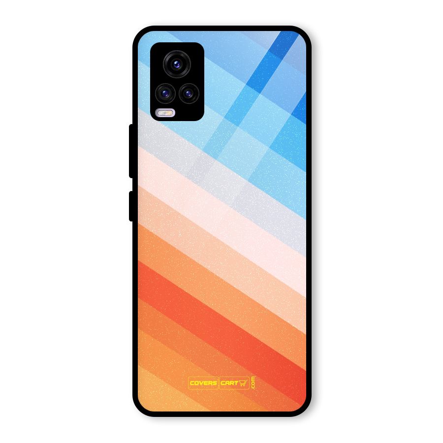 Jazzy Pattern Glass Back Case for Vivo V20