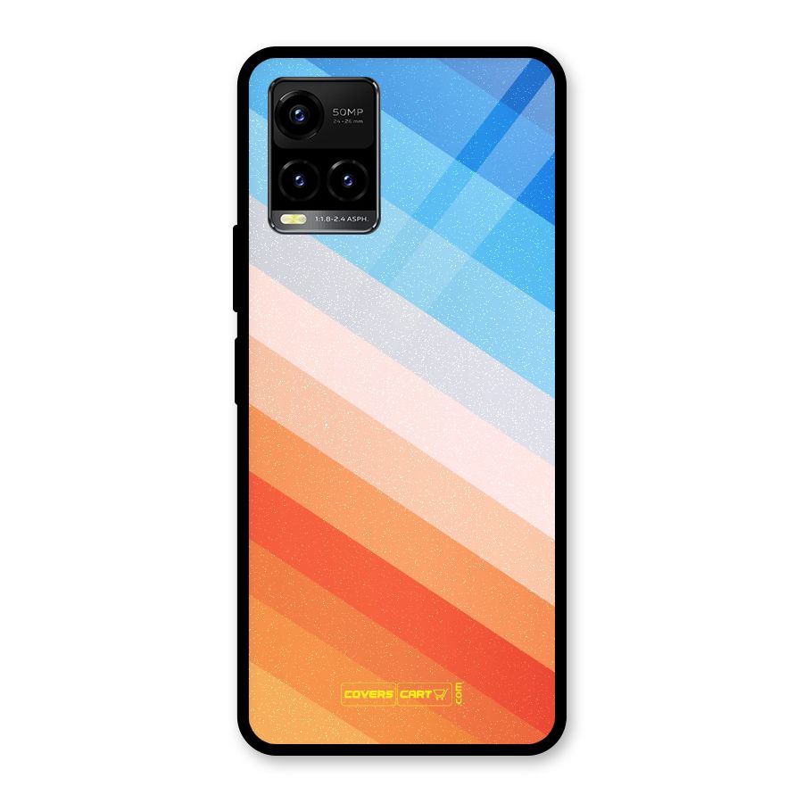 Jazzy Pattern Glass Back Case for Vivo Y21A