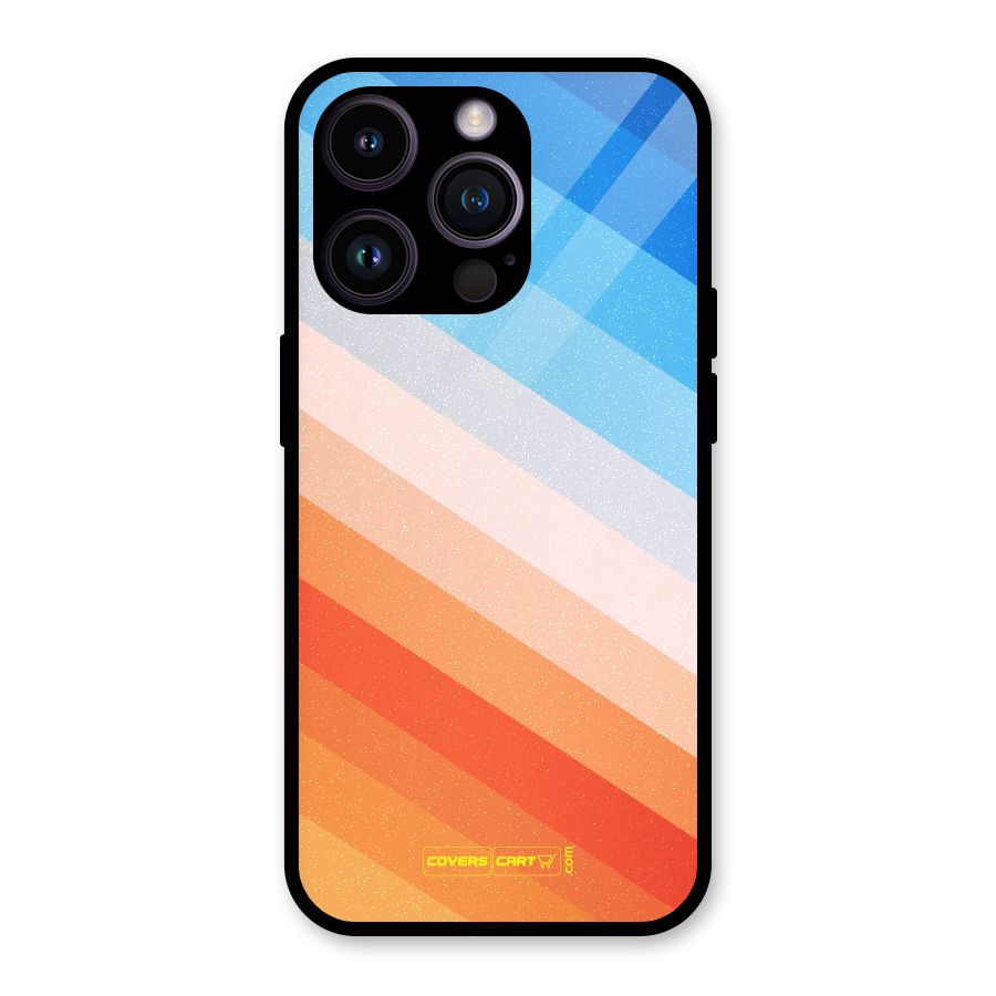 Jazzy Pattern Glass Back Case for iPhone 14 Pro