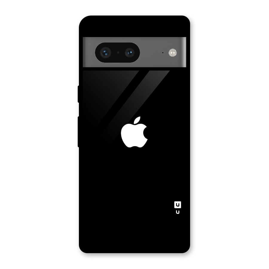 Jet Black Apple Special Glass Back Case for Google Pixel 7