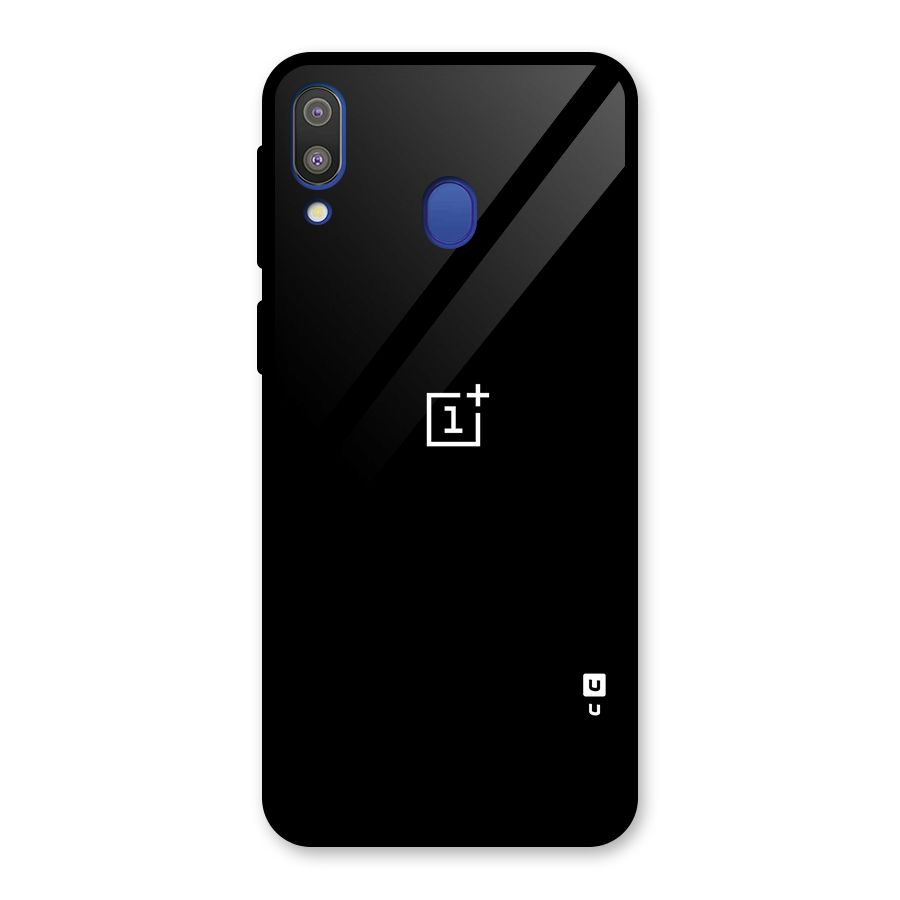 Jet Black OnePlus Special Glass Back Case for Galaxy M20