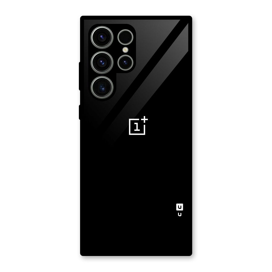 Jet Black OnePlus Special Glass Back Case for Galaxy S23 Ultra
