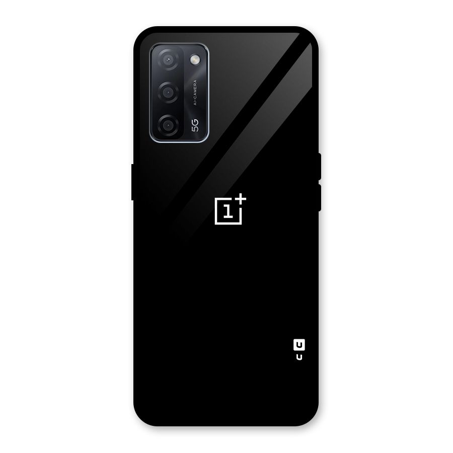 Jet Black OnePlus Special Glass Back Case for Oppo A53s 5G