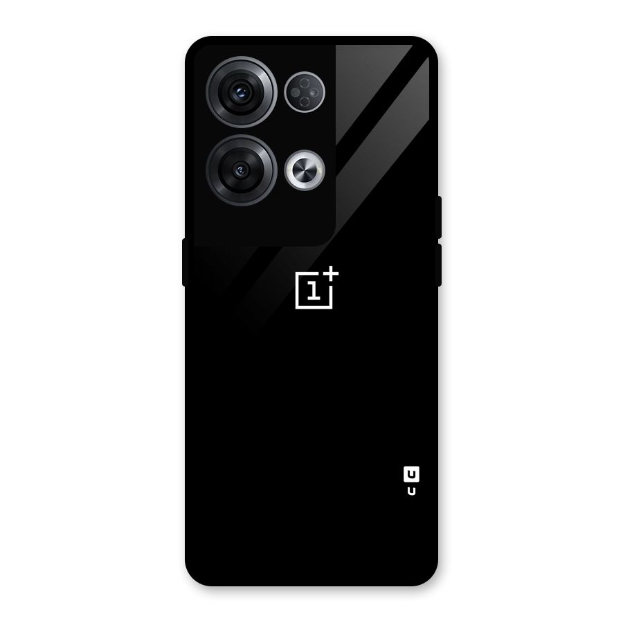 Jet Black OnePlus Special Glass Back Case for Oppo Reno8 Pro 5G