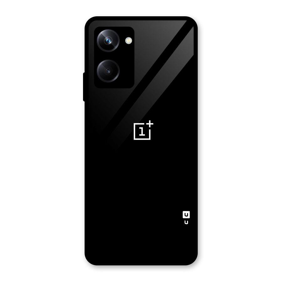 Jet Black OnePlus Special Glass Back Case for Realme 10 Pro
