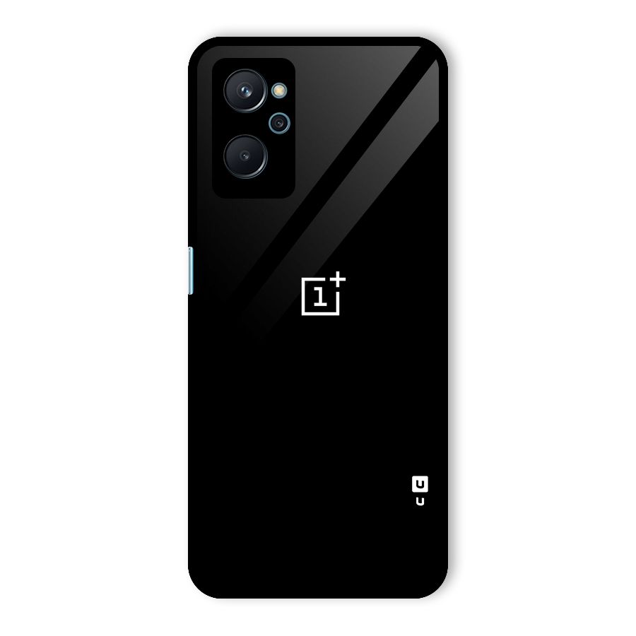 Jet Black OnePlus Special Glass Back Case for Realme 9i