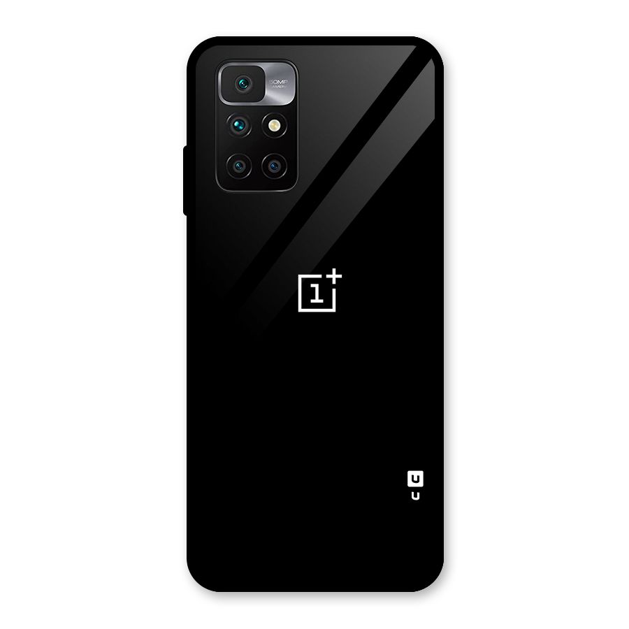 Jet Black OnePlus Special Glass Back Case for Redmi 10 Prime
