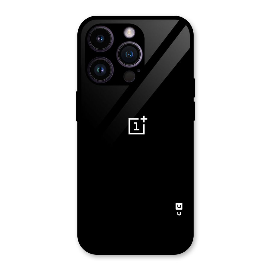 Jet Black OnePlus Special Glass Back Case for iPhone 14 Pro
