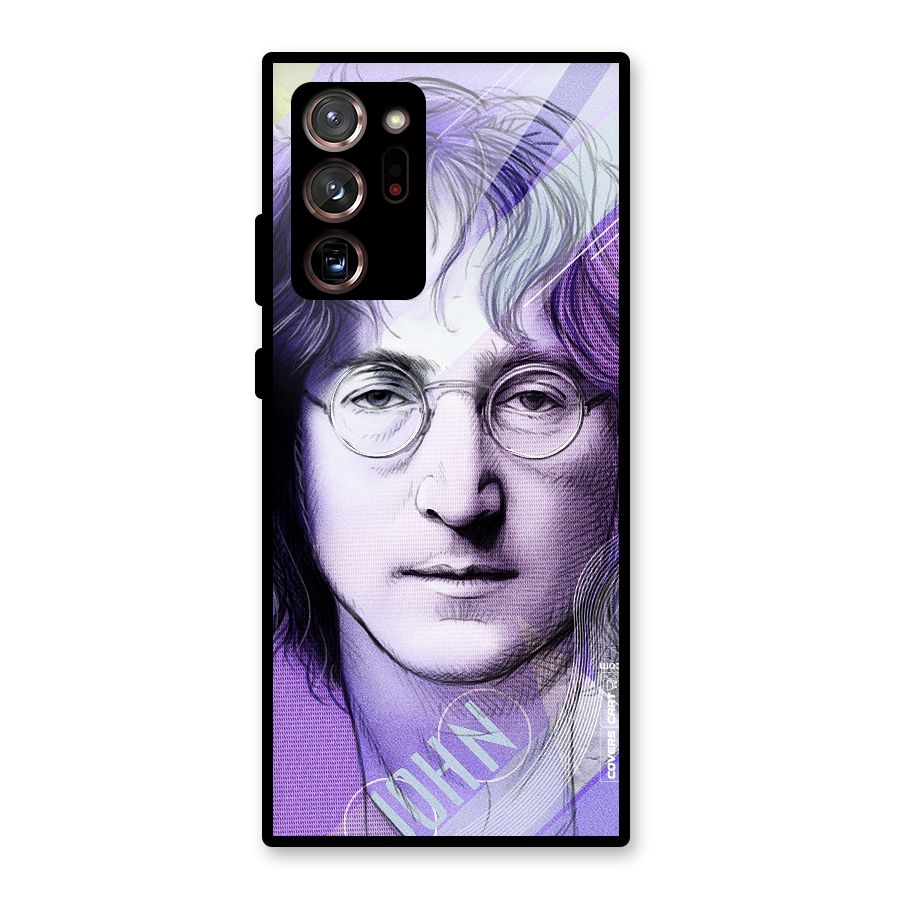 John Lennon Artwork Glass Back Case for Galaxy Note 20 Ultra