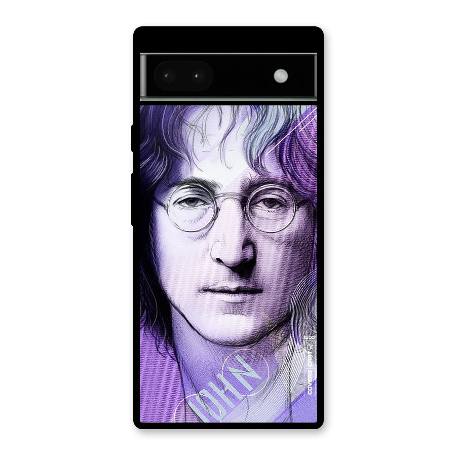 John Lennon Artwork Glass Back Case for Google Pixel 6a