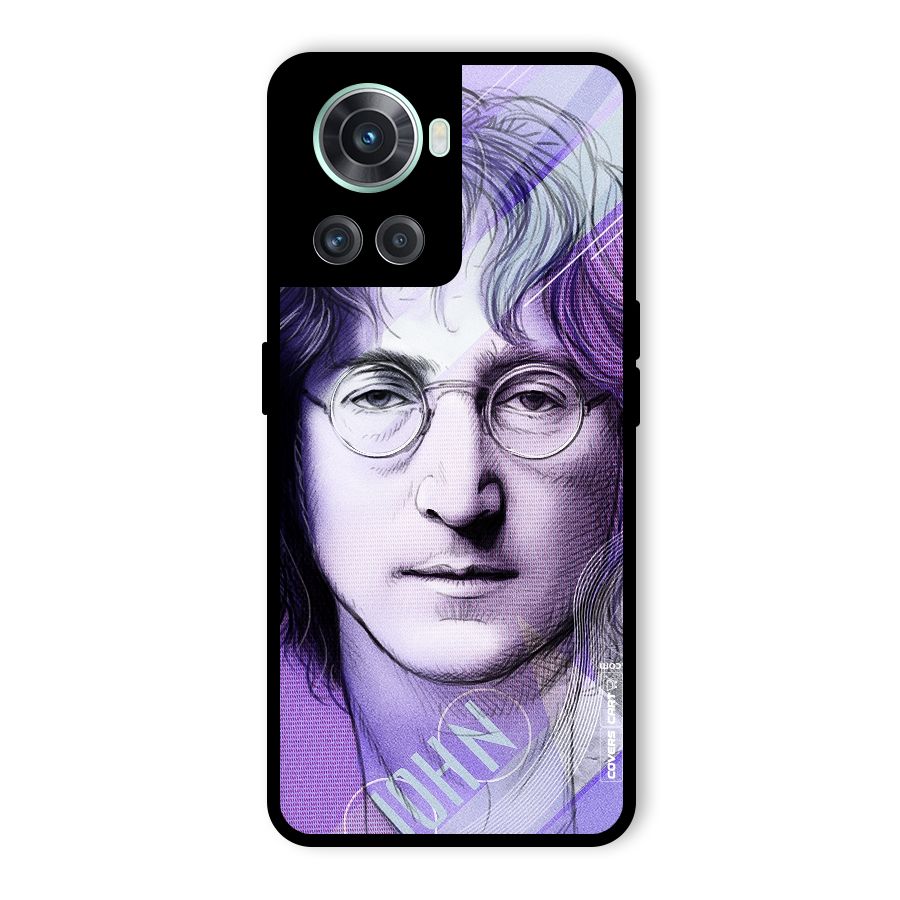 John Lennon Artwork Glass Back Case for OnePlus 10R