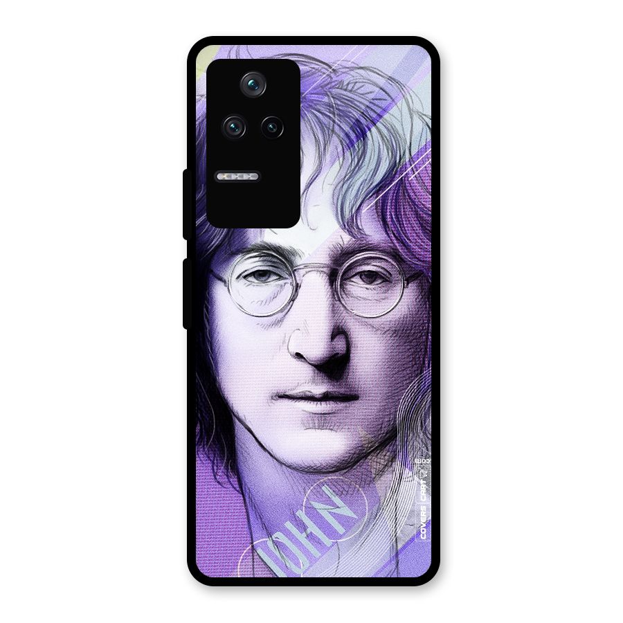 John Lennon Artwork Glass Back Case for Poco F4 5G