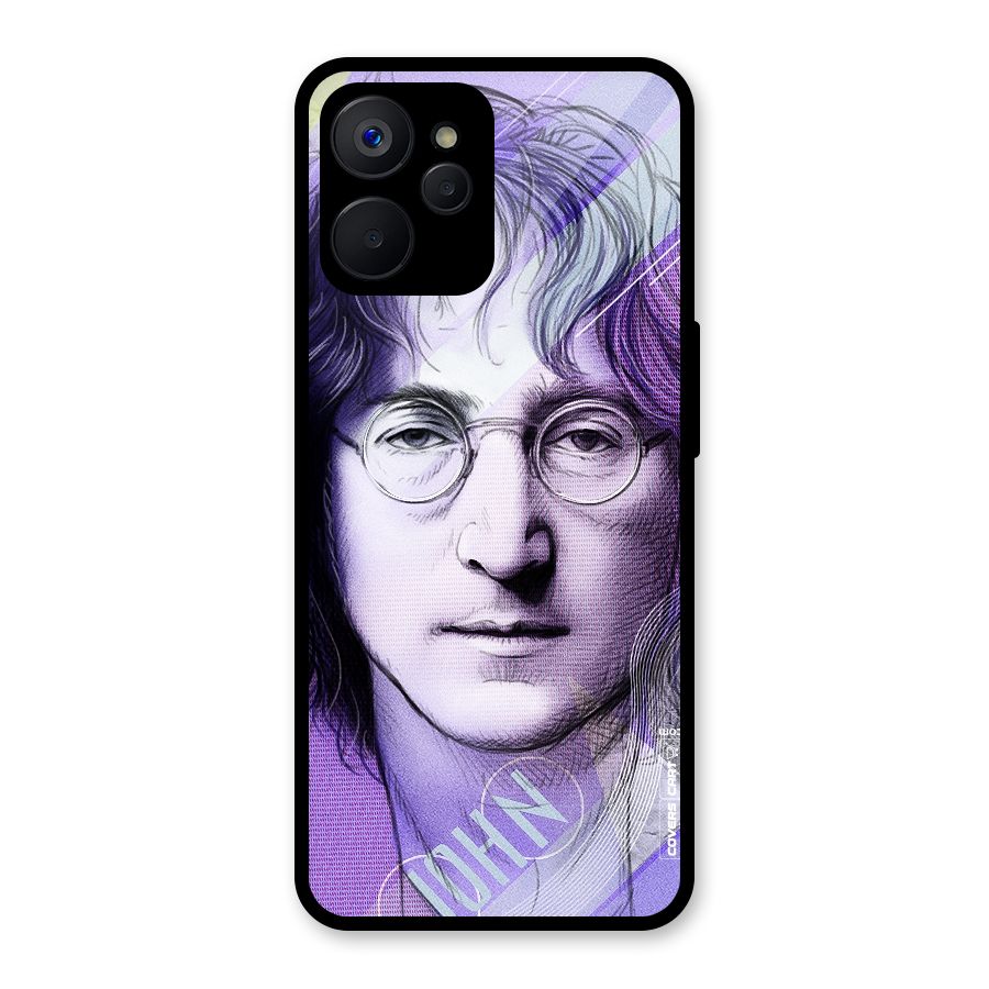 John Lennon Artwork Glass Back Case for Realme 9i 5G