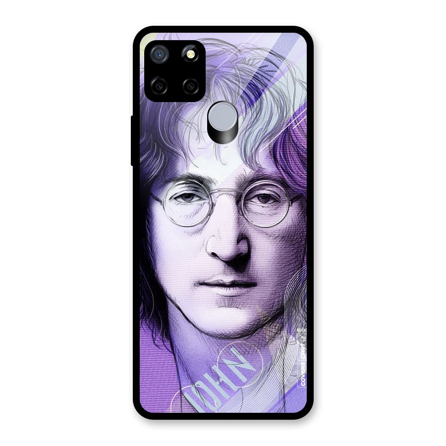 John Lennon Artwork Glass Back Case for Realme Narzo 20