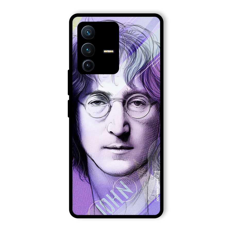 John Lennon Artwork Glass Back Case for Vivo V23 Pro