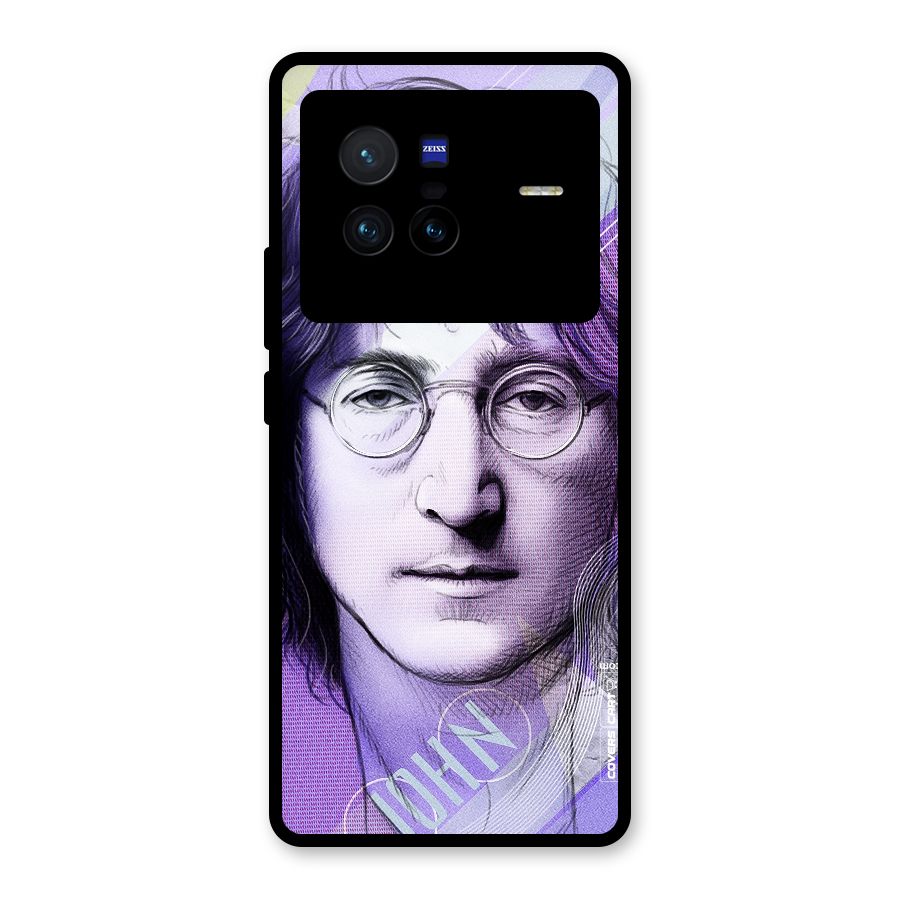 John Lennon Artwork Glass Back Case for Vivo X80