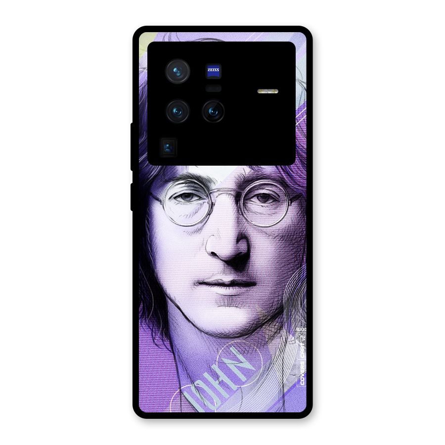 John Lennon Artwork Glass Back Case for Vivo X80 Pro