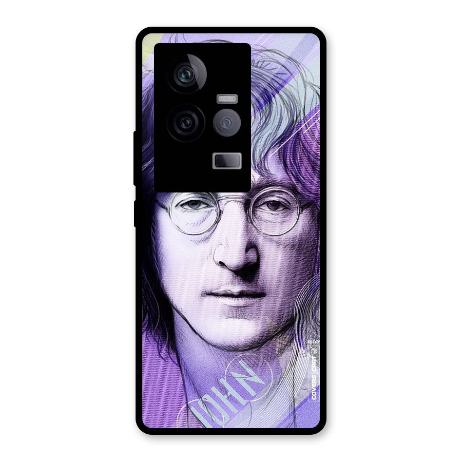 John Lennon Artwork Glass Back Case for Vivo iQOO 11 5G