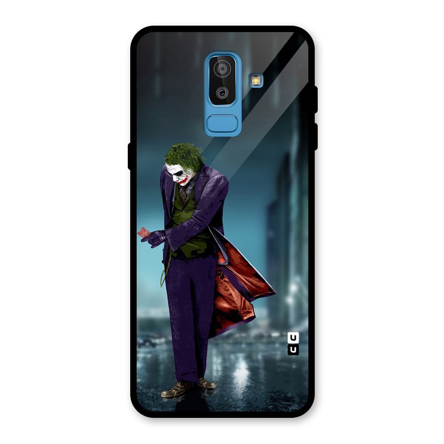 Joker in Style Glass Back Case for Galaxy J8