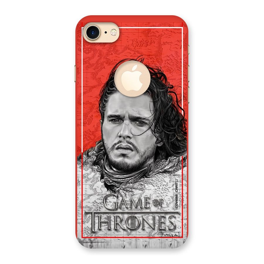 Jon Snow Nights Watch Back Case for iPhone 7 Logo Cut