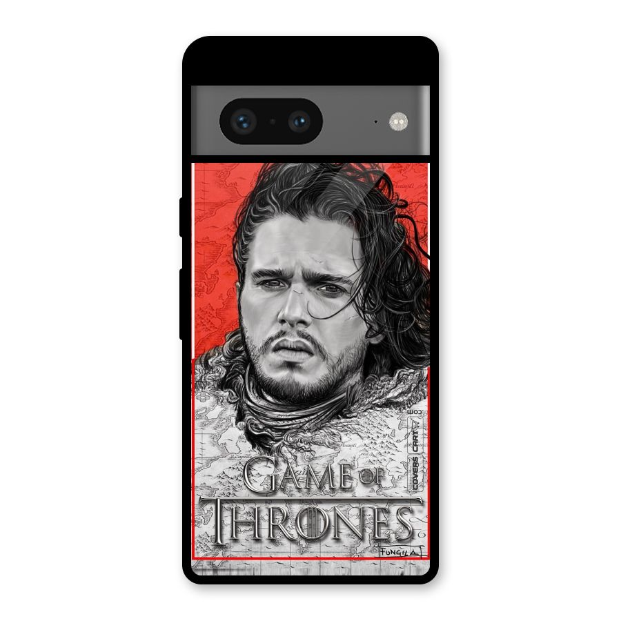 Jon Snow Nights Watch Glass Back Case for Google Pixel 7
