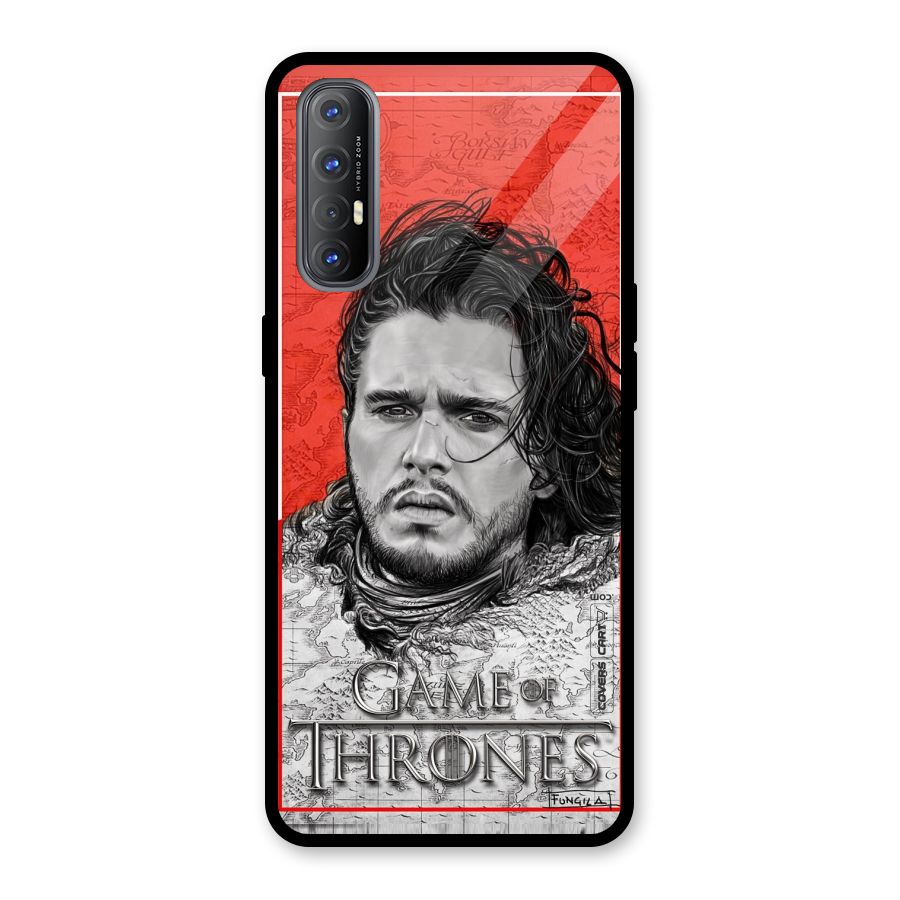 Jon Snow Nights Watch Glass Back Case for Oppo Reno3 Pro