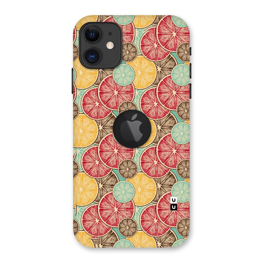 Juicy Pattern Back Case for iPhone 11 Logo Cut