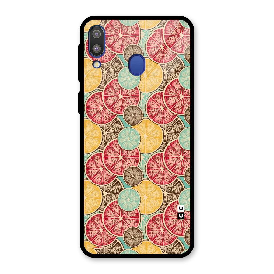Juicy Pattern Glass Back Case for Galaxy M20