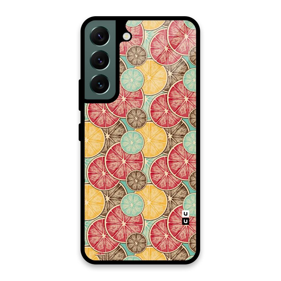Juicy Pattern Glass Back Case for Galaxy S22 5G