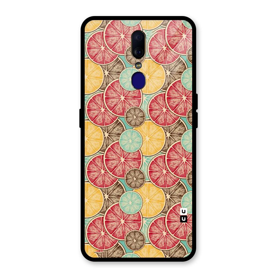 Juicy Pattern Glass Back Case for Oppo F11