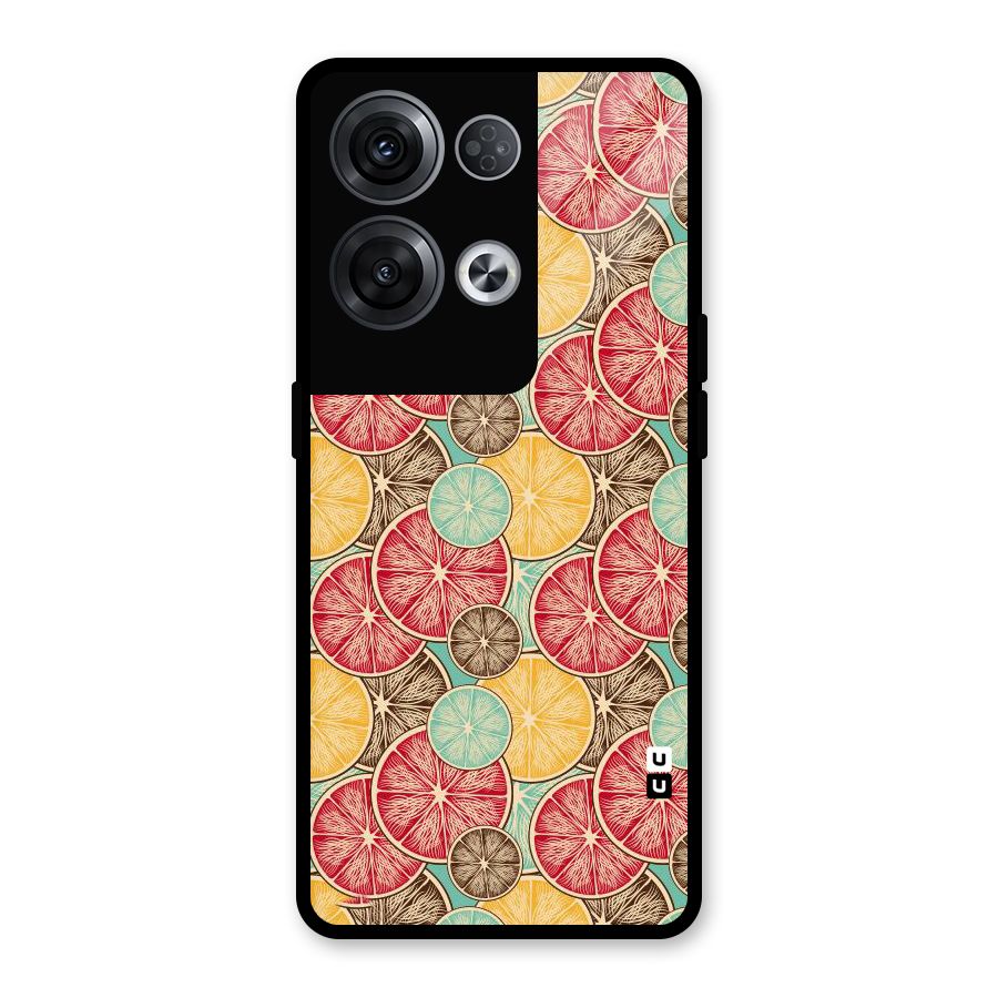 Juicy Pattern Glass Back Case for Oppo Reno8 Pro 5G