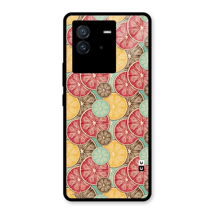 Juicy Pattern Glass Back Case for Vivo iQOO Neo 6 5G