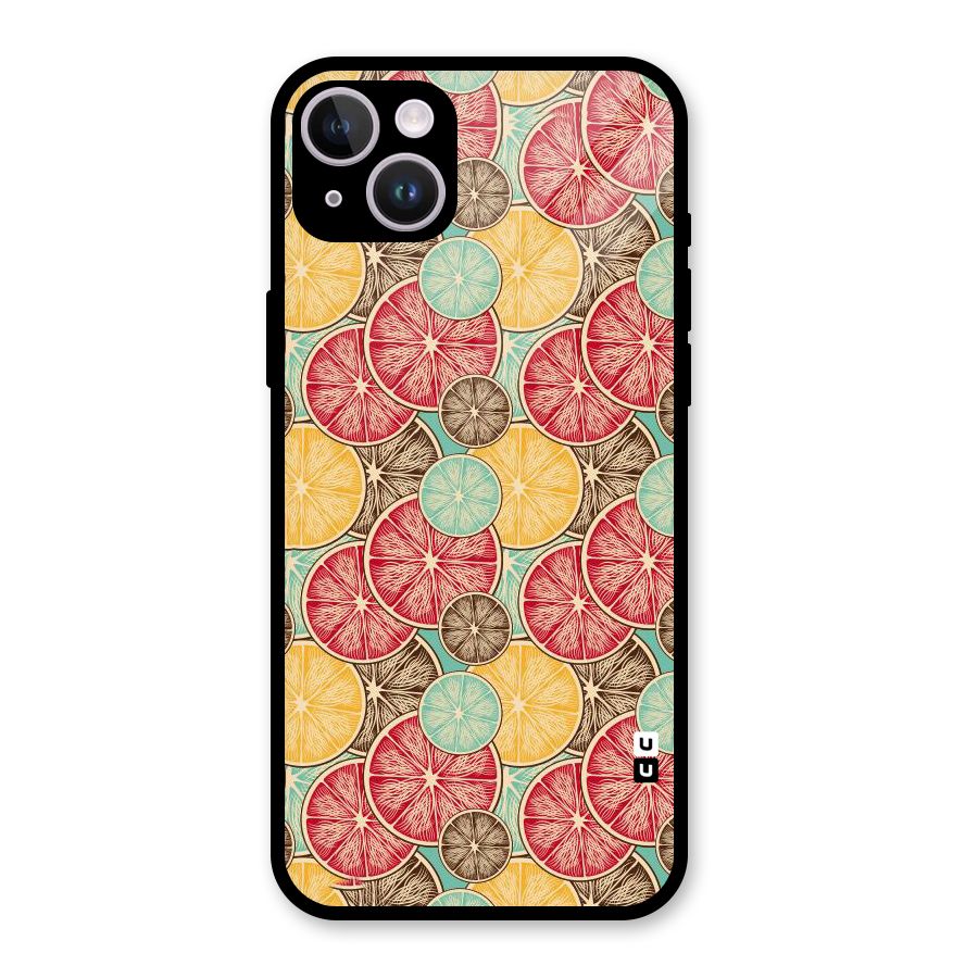 Juicy Pattern Glass Back Case for iPhone 14 Plus