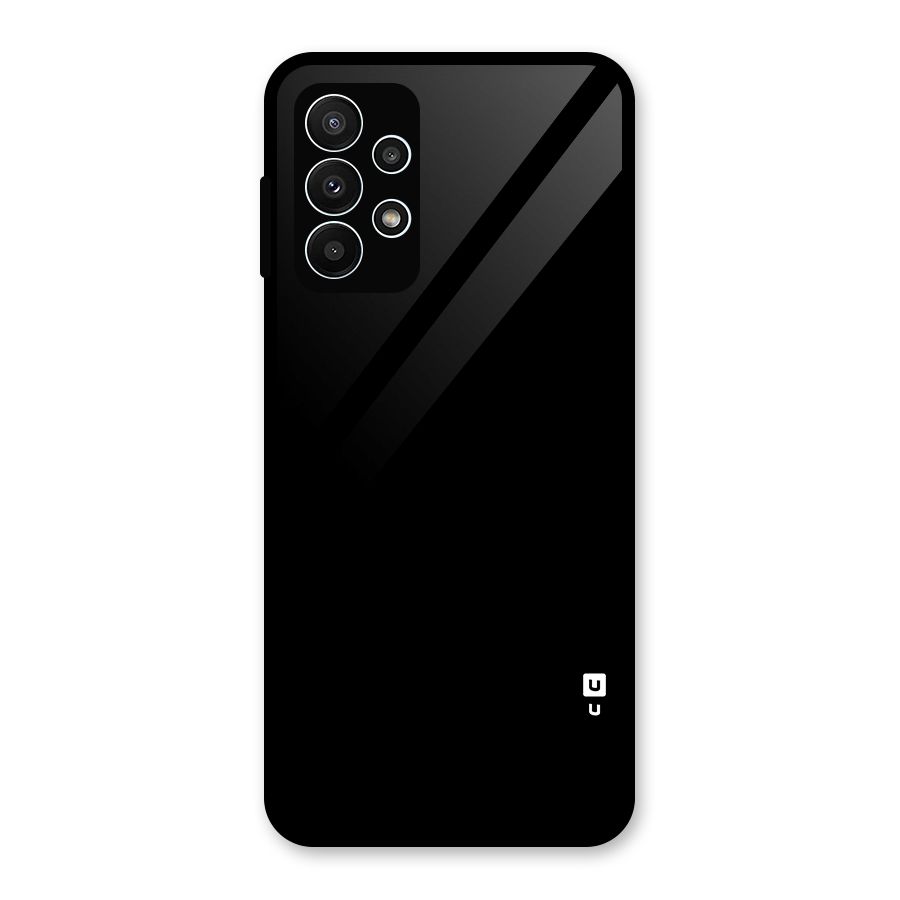 Just Black Glass Back Case for Galaxy A23